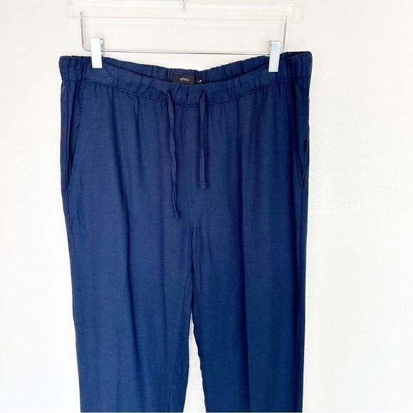 Onia Navy Elastic Tencel Pants Lounge Large - Picture 5 of 8